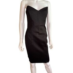 Nookie Black Strapless Bodycon Dress